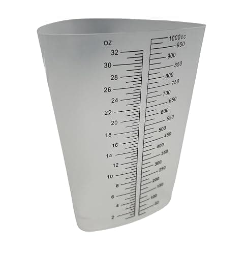 32 oz Graduated Plastic Triangular Container Three-Sided Beaker for Measuring and Mixing (Pack of 20) thumbnail 8