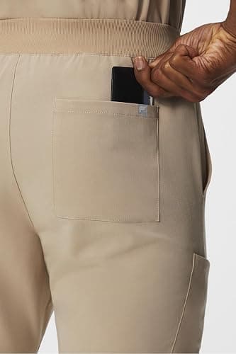 Fabletics Men's Intake Scrub Pant - MotionTech, 4-Way Stretch, Pocket-Packed, Wrinkle-Resist, Semi-Slim Fit thumbnail 4