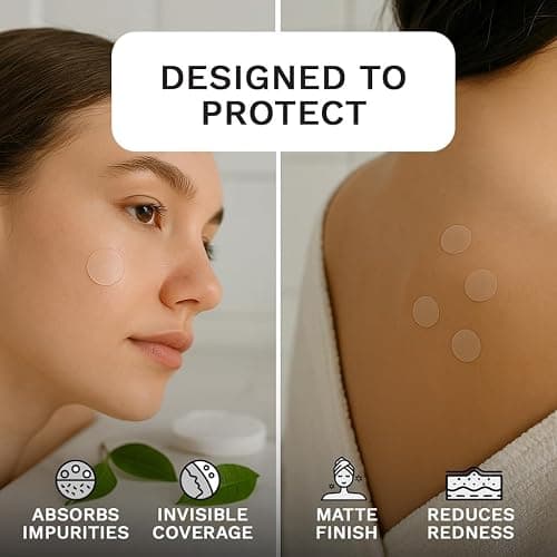 LE GUSHE K-BEAUTY Pimple Patches for Face (132 dots) - Hydrocolloid Acne Patch for Zits and Blemishes - Invisible Blemish Patches | Spot Cover Stickers for Glowing Skin | Korean Skin Care thumbnail 2