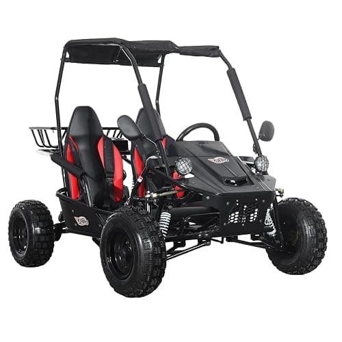 X-PRO Rover 110cc Go Kart with Automatic Transmission w/Reverse, LED Headlights, Big 16" Wheels! (Black) thumbnail 5