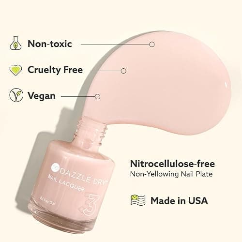 Dazzle Dry Nail Lacquer (Step 3) - Varsity Blues - A muted light denim. Full coverage cream. (0.5 fl oz) thumbnail 8
