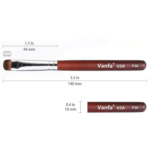 Vanfa French Brush for Nails, Clean up brush for Gel Nail Polish F16 thumbnail 8