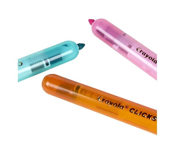 Crayola Clicks Retractable Tip Markers (10ct), Stocking Stuffers for Kids & Toddlers, Cone Tip Washable Art Marker Set, Coloring Book Supplies, No Dry, 3+ thumbnail 8