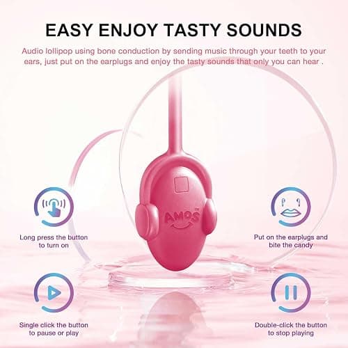 Amos Music Lollipop Candy, Audio Singing Lollipop, Individually Wrapped Natural blackberry Flavor (1 Pack) thumbnail 5