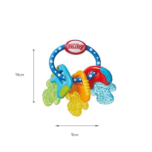 Nuby IcyBite™ Keys – Soothing Teether | Multiple Teething Surfaces | Refrigerator Safe | Suitable from 3 Months Plus thumbnail 3