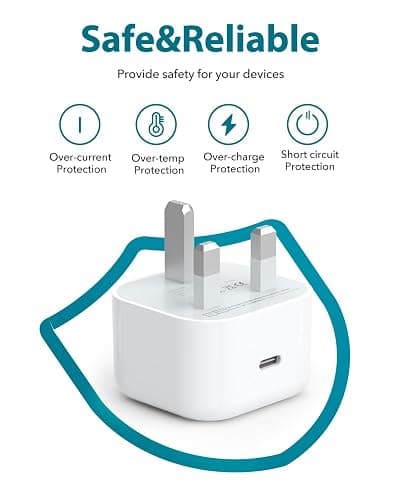 iPhone Charger Fast Charge, 20W Fast iPhone Charger Plug and Cable 2M [Apple MFi Certified], i Phone Charger Cable and USB C Fast Charger Plug Power Adapter for iPhone 14 13 12 11 Pro Max/Mini/XS/SE/8 thumbnail 4