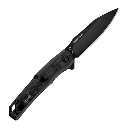 Kershaw Appa Folding Tactical Pocket Knife, SpeedSafe Opening, 2.75 inch Black Blade and Handle, Small, Lightweight Every Day Carry thumbnail 3