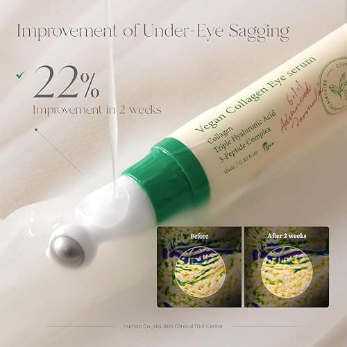 AXIS-Y Vegan Collagen Eye Serum - K Beauty Triple Hyaluronic Acid & Peptide Collagen Serum Improve Skin Elasticity, Reduce Fine Lines & Dark Circles - Vegan Korean Skin Care Eye Cream - 0.33 fl. oz. thumbnail 3