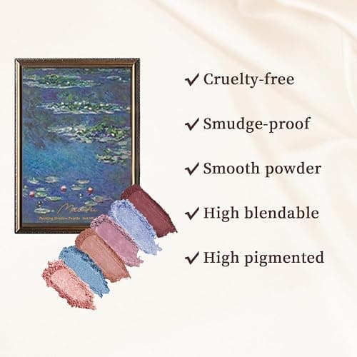 MilleFee Painting Eyeshadow Palette (06 Water Lilies), Eyeshadow Palette, Cool Deep, Cruelty-Free thumbnail 8