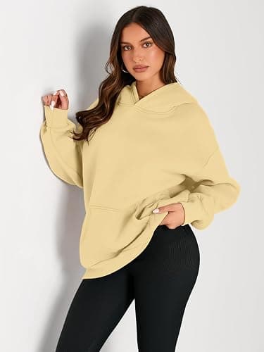 Trendy Queen Womens Oversized Hoodies Fleece Sweatshirts Fall Fashion Pullover Sweaters Winter Clothes thumbnail 2