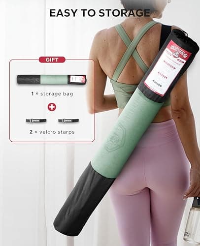 HAPBEAR Extra Large Yoga Mat - 72"x48"/78"x54", 1/4" & 1/3" Thick, Non-Slip, Durable, Eco-Friendly, Wide Exercise Mat for Home Workouts, Yoga, Pilates, Stretching, Meditation (Barefoot Exercise) thumbnail 7