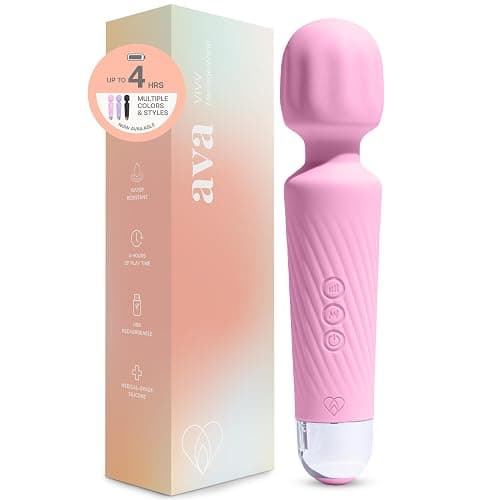 Ava Vibrator Sex Toys – Battery Life 4 Hours | Water Resistant Body Safe Silicone | Clitoral Vibrators Couples Sex Toy with Multi Patterns & speeds Vibrator for Women - Light Pink - Image 1