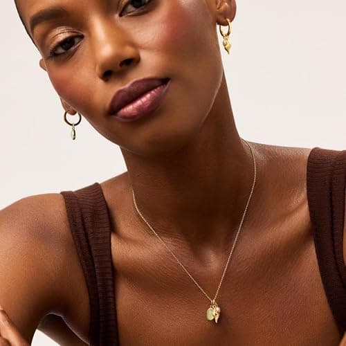 Cliory Adjustable Pearl Necklaces 14k Gold Plated Necklace Natural Pearl Shell Necklace Waterproof Pendant Jewelry for Women and Gift thumbnail 8
