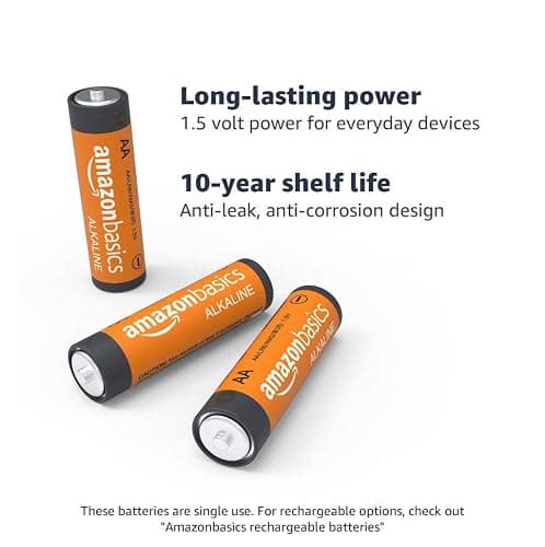 Amazon Basics 48 Pack AA High-Performance Alkaline Batteries, 10-Year Shelf Life, Easy to Open Value Pack & 36 Pack AAA High-Performance Alkaline Batteries, 10-Year Shelf Life, Easy to Open Value Pack thumbnail 4