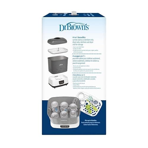Dr. Brown's All-in-One Sterilizer and Dryer for Baby Bottles, Parts & Other Newborn Essentials - All-in-One Sterilizer & Dryer thumbnail 14
