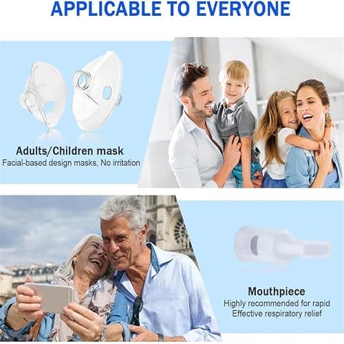 Meowyn Nebulizer Machine for Adults & Kids, USB-C Rechargeable Nebulizer with Portable Design, Easy to Use & Clean, Silent, Efficient Atomization for Home and Travel Use thumbnail 6