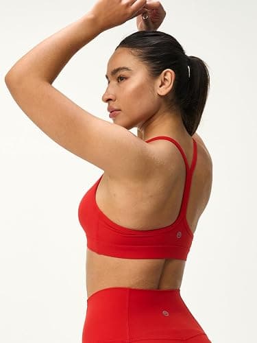 Omwilddo Womens Y Back Padded Sports Bra Strappy U Neck Butter Soft Low Impact Workout Bras Yoga Pilates Walking thumbnail 3