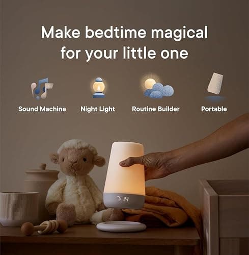 Hatch Rest+ Baby & Kids Sound Machine | 2nd Gen | Child’s Night Light, Alarm Clock, Toddler Sleep Trainer, Time-to-Rise, White Noise, Bedtime Stories, Portable, Backup Battery (with Charging Base) - 2nd Gen (with Charging Base) thumbnail 3