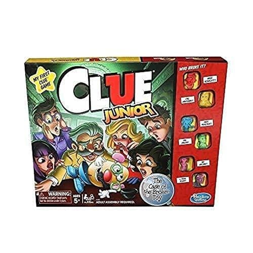 Hasbro Gaming Clue Junior Board Game for Kids Ages 5 and Up, Case of The Broken Toy, Classic Mystery Game for 2-6 Players - Image 1