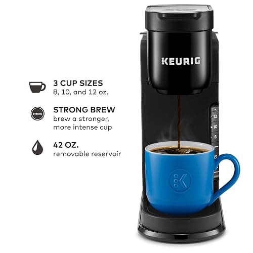 Keurig K-Express Single Serve K-Cup Pod Coffee Maker, 3 Brew Sizes, Strong Button Feature, 42oz Removable Reservoir, Black - Black thumbnail 2