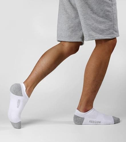 KEECOW Performance Comfort No Show Ankle Cushioned Socks for Men & Women, Athletic, Tab, Short, Running, Outdoor thumbnail 5