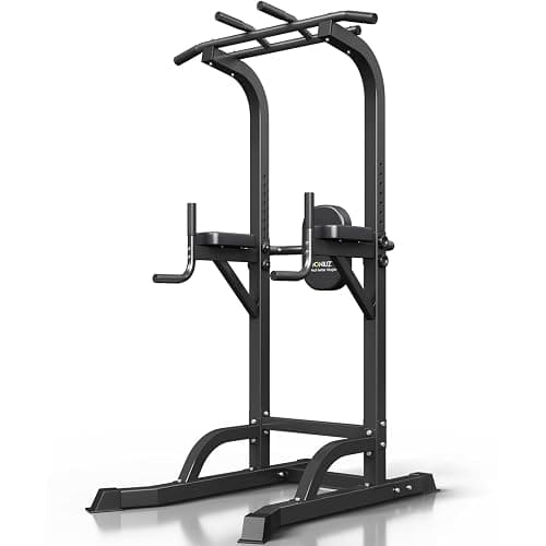 DONIUZ Power Tower Pull Up Bar and Dip Station, Multi-Function Home Gym, Strength Training Fitness Equipment, Height Adjustable - Image 1