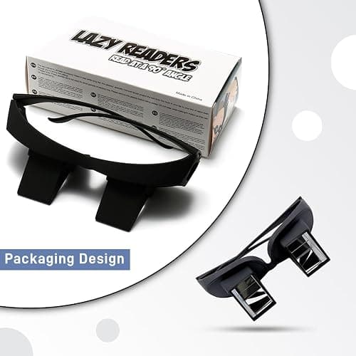 Lazy Glasses for Reading in Bed, 90 Degree Prism Glasses, Adjustable HD Glasses for Watching TV Lying Down, Neck Pain Relief, Unisex Over Prescription Eyeglasses thumbnail 7