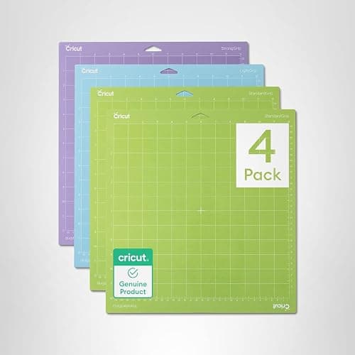 Cricut Cutting Mat Variety Pack (4 Count, 12in x 12in) - for Explore & Maker Machines - Includes 2 StandardGrip, 1 LightGrip, 1 StrongGrip thumbnail 10
