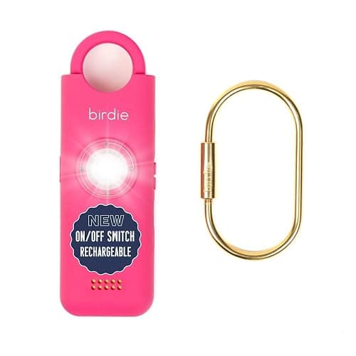 She’s Birdie 3.0 New Version – The Original Personal Safety Alarm for Women by Women–Loud Siren, Flash Light and Rechargeable Battery in a Variety of Colors (Hot Pink) - Image 1