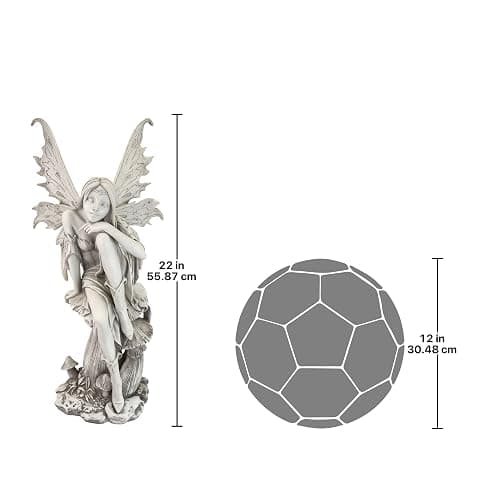 Design Toscano Fairy of Hopes and Dreams Garden Statue by Artist Cecelia 11"Wx11"Dx22" thumbnail 3