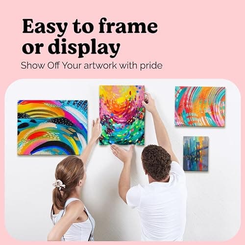Chalkola Canvas for Painting - (20 Bulk Pack, 5x7, 8x10, 9x12, 11x14 inch) | 100% Cotton Panels, Primed Blank Canvases for Painting for Kids & Adults - Paint Canvas Boards for Acrylic, Oil, Watercolor thumbnail 9