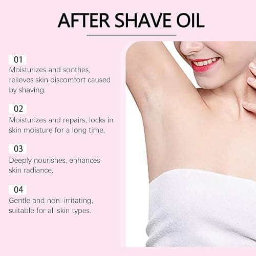 ONMYLOVIN Strawberry Vanilla After Shave Oil, Soft Serve After Shave Oil to Smooth Skin with Hyaluronic Acid & Peptides to Soothe Razor Burn, Prevent Ingrown Hairs & Dryness thumbnail 5