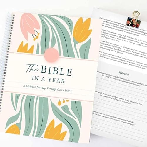 The Bible In A Year: A 52-Week Bible Study For Women Spiral, Spiral Bible In A Year, The Daily Walk Bundle, A Daily Bibles Study Workbook With Note Taking Space For Guided Reading Plan (8.27*5.83inch) thumbnail 3