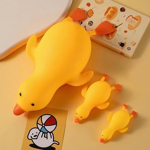 Duck Squishy Jumbo, Squeezable Gaint Squishy Sensory Stress Ball, Novelty Anxiety Relief Fidget Toy for Adults & Desk Use (B-duck) thumbnail 2