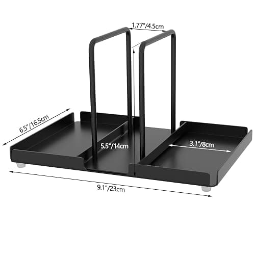 Napkin Holder for Table, Metal Napkin Holder with Salt and Pepper Shakers Caddy, Standing Paper Napkin Storage for Kitchen Dining Table Decor, Black thumbnail 3