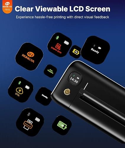 Rongta Tattoo Stencil Printer, Wireless Tattoo Machine, Tattoo Supplies for Perfessional and Beginners, Bluetooth/USB Connectivity, Black thumbnail 6