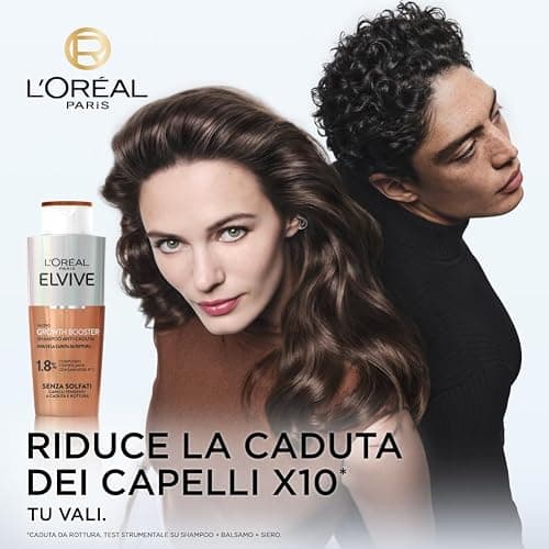 L'Oréal Paris Elvive Shampoo Anti-Caduta Fortificante, Per Capelli Deboli e Tendenti alla Rottura, Caduta Ridotta 10X, Con Complesso Fortificante con Aminexil-R, Growth Booster, 200 ml thumbnail 2