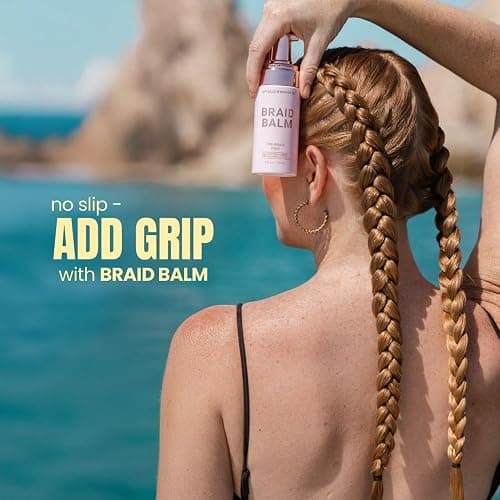 The Beachwaver Co. Braid Balm Pre-Braid Prep - Full Size (4 Fl Oz) | Frizz-Taming Primer Foam | Strengthen and Reduce Flyaways w/HiX Vegan Bond Multipliers - For All Hair Types | Bondi Beach Day thumbnail 5