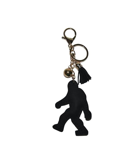 Popfizzy Rhinestone Bigfoot Keychain for Women, Bling Sasquatch Purse Charm for Handbags, Backpack Key Fob, Sparkle Bag Charm thumbnail 8