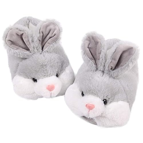 Caramella Bubble Classic Bunny Slippers for Women Funny Animal Novelty Slippers for Adults Cute Plush Rabbit Bedroom Slippers - Image 1