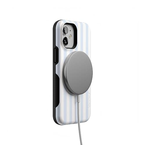 Casely iPhone 12 Mini Case | Blue Stripes | Sunday Best | Bold Protective Design | Compatible with MagSafe thumbnail 6