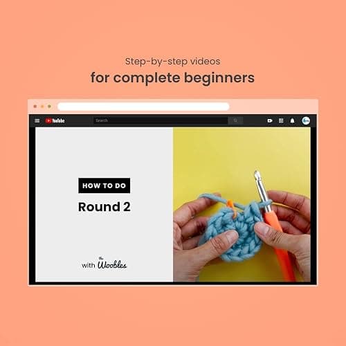 The Woobles Crochet Kit for Beginners - Easy Arts and Crafts Knitting & Crochet Animals Kit As Seen On Shark Tank - Kiki The Chick thumbnail 4