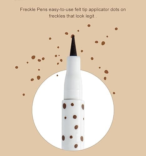 AKARY Freckle Pen Professional Lifelike Face Concealer Point Out Natural Waterproof Longlasting Soft Artificial Freckles Fine Makeup Freckle Pen Life Face Decoration (#03 Chestnut) thumbnail 5