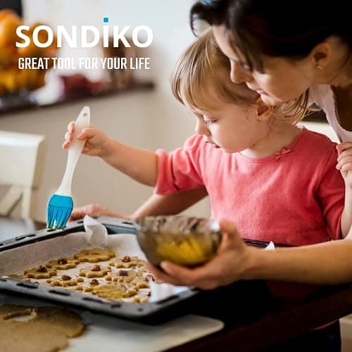 Sondiko Butane Torch Lighter, Refillable Kitchen Torch with Safety Lock and Adjustable Flame for Desserts, Creme Brulee, and Baking, Green thumbnail 2