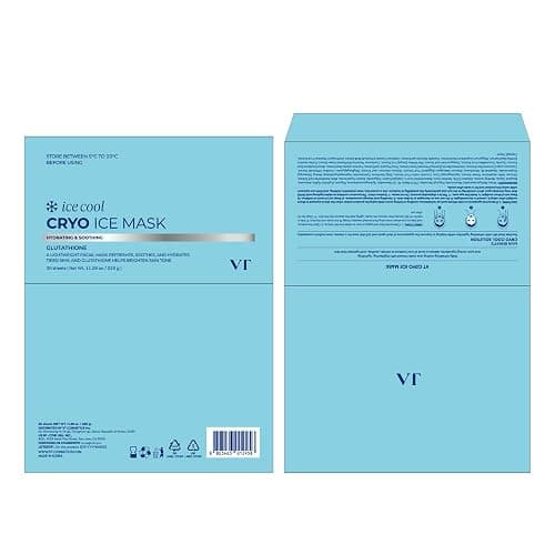 VT COSMETICS Cryo Ice Cool Mask, 30 Sheets, Cooling & De-Puffing Daily Sheet Mask, Hydrating Korean Face Mask, Xylitol & Hyaluronic Acid, K-Beauty Skincare thumbnail 7