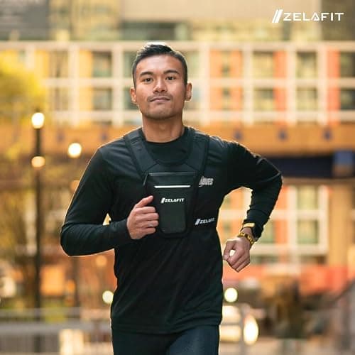 ZelaFit® Running Vest Phone Holder – Running Vest Women & Mens – Adjustable Reflective Running Phone Holder – Ultra-Lightweight Running Bag & Backpack Alternative – Waterproof Phone Pouch & Key Holder thumbnail 8