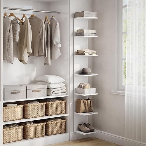 Vicco Étagère Paolo, Blanc, 30x190cm, pouvant être monté pour Le Rangement de Livres et d’Objets de décoration thumbnail 5