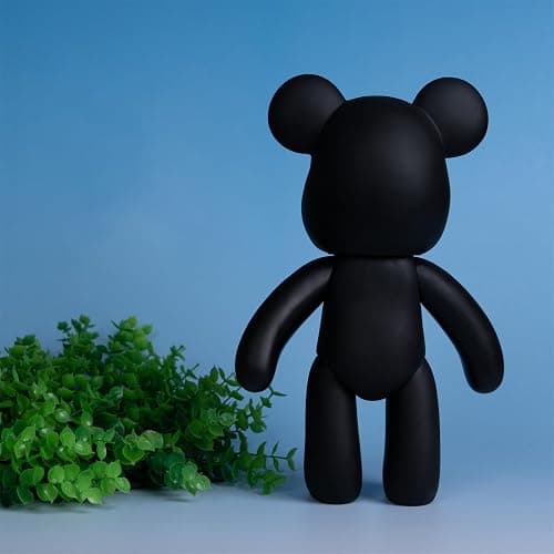 Coniuty Fluid Bear 9 inch Black Mold Figure for Painting and Home Decoration thumbnail 4