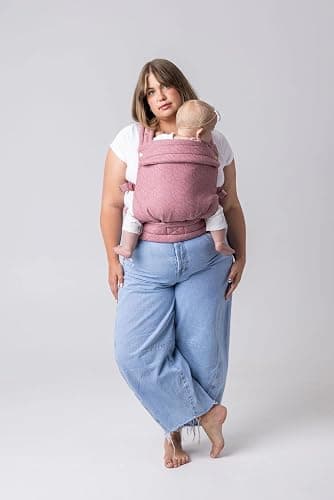 Mabē Monarch Ergonomic Baby Carrier – Premium Cotton Soft Structured Newborn to Toddler Carrier with Hip-Healthy Design, 3 Carry Positions (7-35lbs), Lightweight & Breathable,(Mauve Wings) thumbnail 7