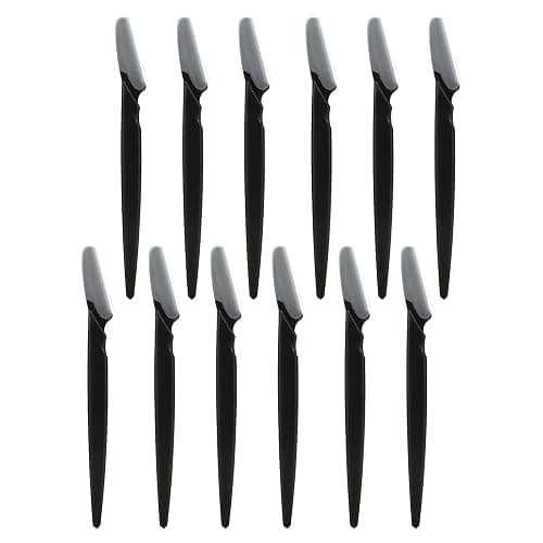 Kitsch Dermaplane Razor for Women Face – Face Razors for Women & Men, Eyebrow Trimmer & Face Shaver – Exfoliating Facial Razor & Skin Care Tool for Smoother Skin - Black, 12 pcs thumbnail 4